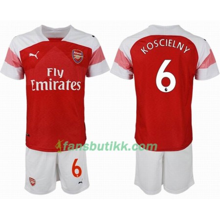 Fotballdrakt Arsenal KOSCIELNY 6 Barn Hjemmetrøye 2018-2019 Kortermet